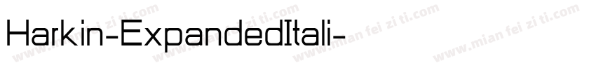 Harkin-ExpandedItali字体转换