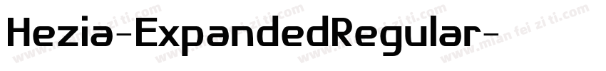 Hezia-ExpandedRegular字体转换