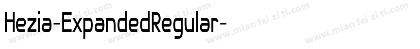 Hezia-ExpandedRegular字体转换