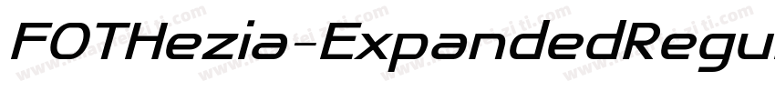 FOTHezia-ExpandedRegular字体转换