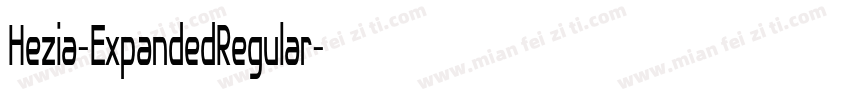 Hezia-ExpandedRegular字体转换