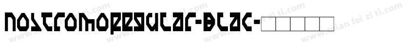 NostromoRegular-Blac字体转换