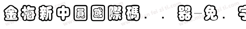 金梅新中圓國際碼转换器字体转换