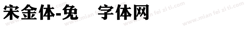 宋金体字体转换