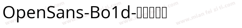 OpenSans-Bo1d字体转换