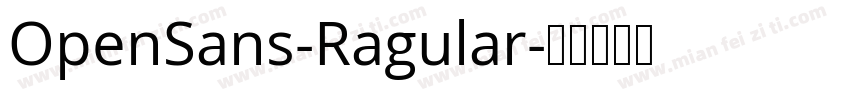 OpenSans-Ragular字体转换