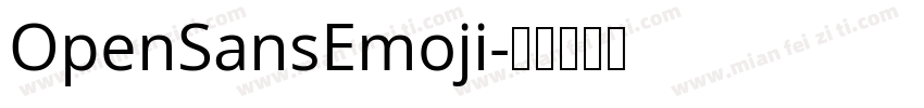 OpenSansEmoji字体转换