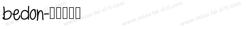 bedon字体转换