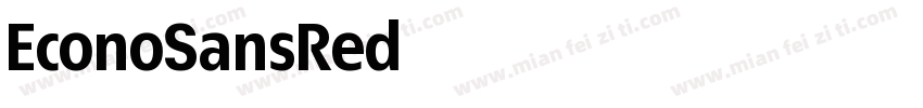 EconoSansRed字体转换
