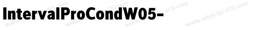 IntervalProCondW05字体转换