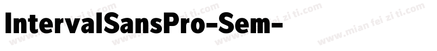 IntervalSansPro-Sem字体转换