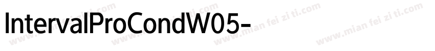 IntervalProCondW05字体转换