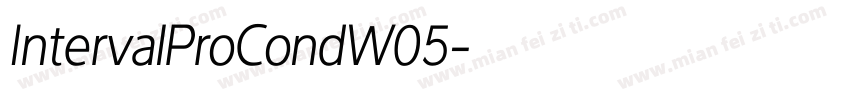 IntervalProCondW05字体转换