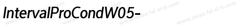 IntervalProCondW05字体转换