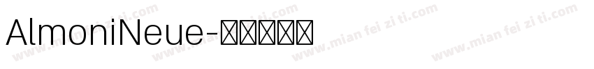 AlmoniNeue字体转换