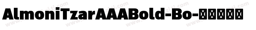AlmoniTzarAAABold-Bo字体转换
