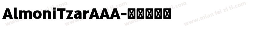 AlmoniTzarAAA字体转换