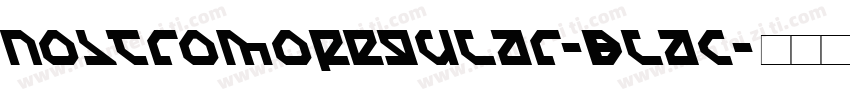 NostromoRegular-Blac字体转换