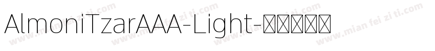 AlmoniTzarAAA-Light字体转换