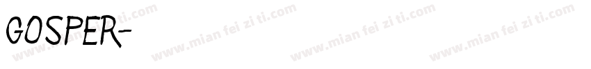 GOSPER字体转换