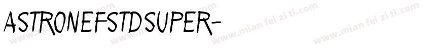 astronefstdsuper字体转换