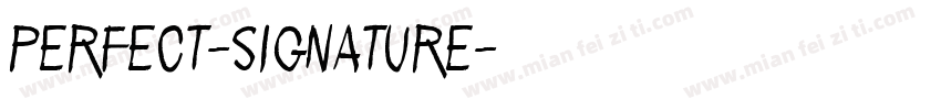 perfect-signature字体转换