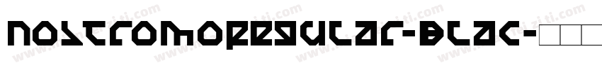 NostromoRegular-Blac字体转换
