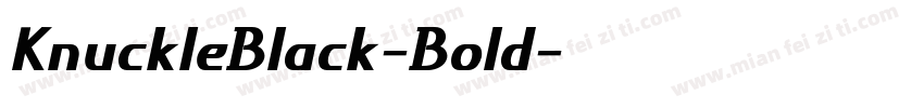 KnuckleBlack-Bold字体转换