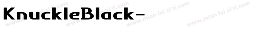 KnuckleBlack字体转换