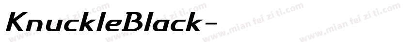 KnuckleBlack字体转换