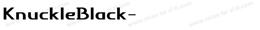 KnuckleBlack字体转换