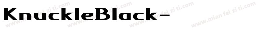 KnuckleBlack字体转换