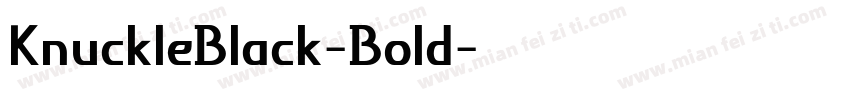 KnuckleBlack-Bold字体转换