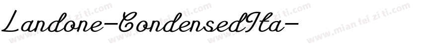Landone-CondensedIta字体转换