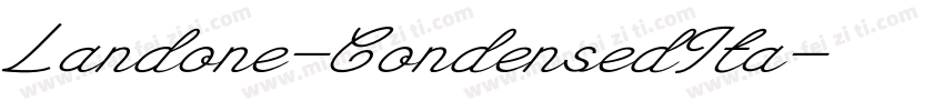 Landone-CondensedIta字体转换