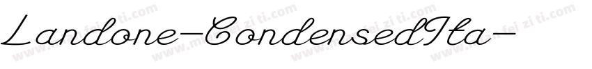 Landone-CondensedIta字体转换