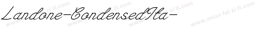 Landone-CondensedIta字体转换