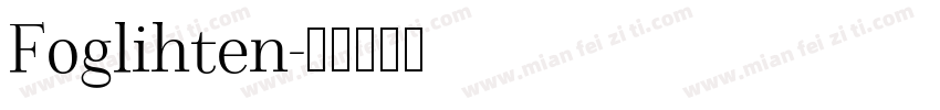 Foglihten字体转换
