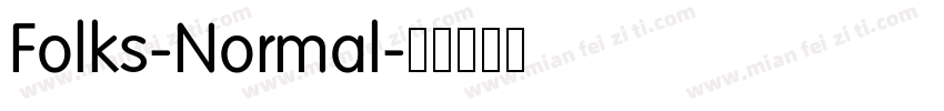 Folks-Normal字体转换