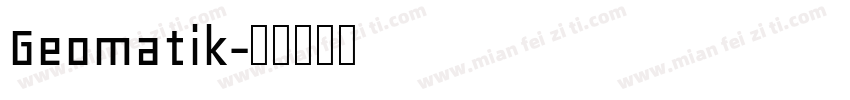 Geomatik字体转换