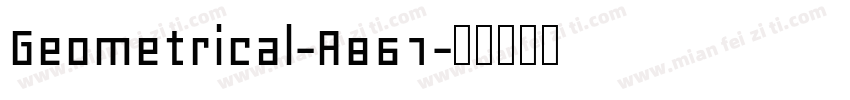 Geometrical-A861字体转换
