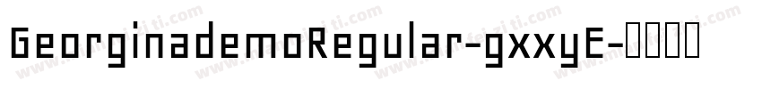 GeorginademoRegular-gxxyE字体转换
