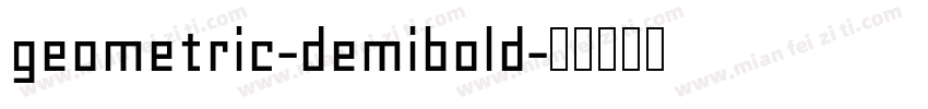 geometric-demibold字体转换