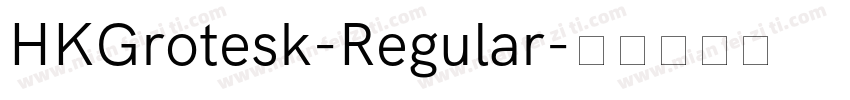 HKGrotesk-Regular字体转换