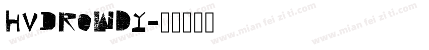 HVDRowdy字体转换