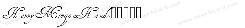 HenryMorganHand字体转换