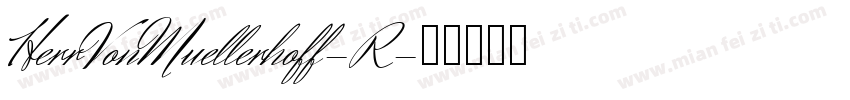 HerrVonMuellerhoff-R字体转换