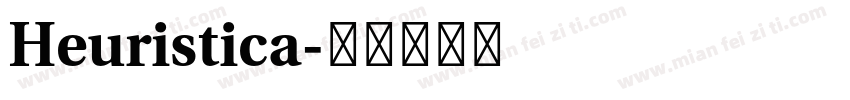 Heuristica字体转换