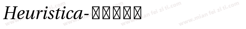 Heuristica字体转换