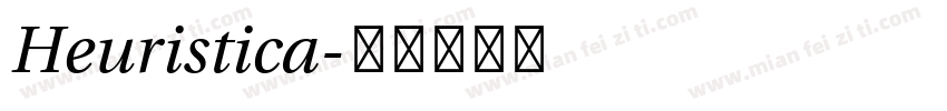 Heuristica字体转换
